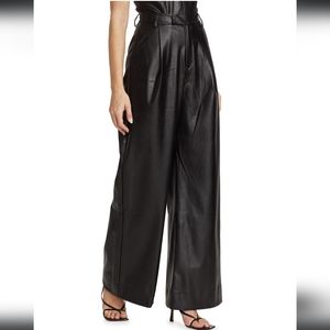 Nonchalant Pelham Faux leather wide leg pants